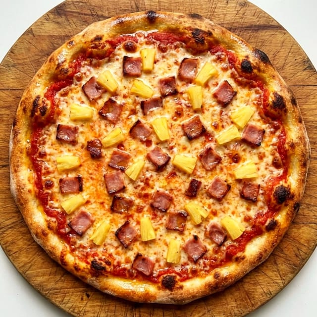 Halal Hawaiian Pizza.